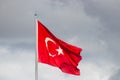 A turkish flag against a white background.Social Media banner , story .