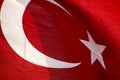 Turkish Flag Closeup