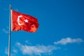 Turkish flag Royalty Free Stock Photo