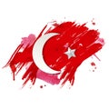 Turkish flag Royalty Free Stock Photo