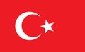 Turkish flag Royalty Free Stock Photo