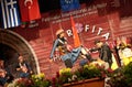 Turkish folk dancers at an international festival