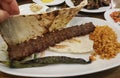 Turkish food in a plate