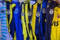 Turkish football club Fenerbahce emblem on football shirt.