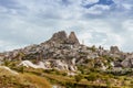 Turkish fortress Uchisar Cappadocia Turkey Royalty Free Stock Photo