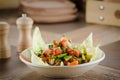 Turkish Gavurdagi Salad with walnut. coban or choban salatasi