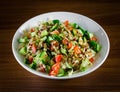 Turkish Gavurdagi Salad with walnut. coban or choban salatasi