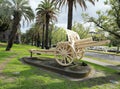 Turkish 5.9 Inch Howitzer captured by the Australian Mounted Division