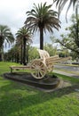 Turkish 5.9 Inch Howitzer captured by the Australian Mounted Division