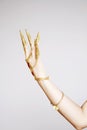 Turkish or India adornment of belly dancer`s hand in White background Royalty Free Stock Photo