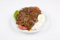 Turkish iskender kebab Royalty Free Stock Photo