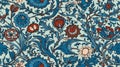 Turkish Iznik background texture traditional design, turkey, floral, pattern, seamless Generative AI