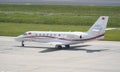 Turkish Jandarma Force Cessna 680 Citation Sovereign taxiing in Istanbul Ataturk Airport, Turkiye