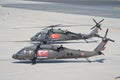 Turkish Jandarma Force Sikorsky S-70 displayed at Istanbul Ataturk Airport during Teknofest Istanbul, Turkiye