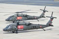 Turkish Jandarma Force Sikorsky S-70 displayed at Istanbul Ataturk Airport during Teknofest Istanbul, Turkiye
