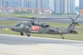 Turkish Jandarma Force Sikorsky S-70 displayed at Istanbul Ataturk Airport during Teknofest Istanbul, Turkiye