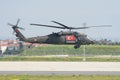 Turkish Jandarma Force Sikorsky S-70 displayed at Istanbul Ataturk Airport during Teknofest Istanbul, Turkiye