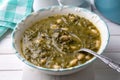 Turkish Kara Lahana corbasi - Black Cabbage or Kale Soup