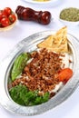 Turkish Kebab minced and meat alinazik