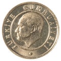 5 turkish kurus coin Royalty Free Stock Photo