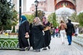 Turkish ladies near Hagia Sophia in Istanbul, Turkey