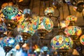 Turkish lamps in Grand Bazaar Royalty Free Stock Photo