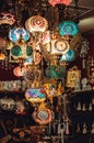 Turkish lamps on bazaar