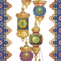 Turkish lantern with mosaic