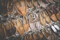 Turkish leather slipper Royalty Free Stock Photo