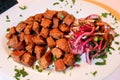 Turkish liver kebab `Ciger Kebab`