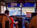 Turkish local bus in Kemer, Antalya Royalty Free Stock Photo