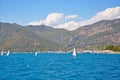 Turkish Maritime landscape - the blue of the Mediterranean sea,