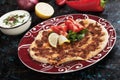 Turkish meat pizza