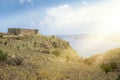Turkish medieval fortress at Ancient Aptera in Crete