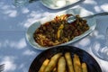 Turkish mezes appetizers Royalty Free Stock Photo