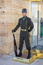 Turkish Military Soldier Standing Guard