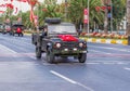 Turkish military vehicles parade in Turkey