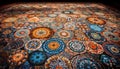 Turkish mosaic tile flooring showcases ornate indigenous craft and elegance generated by AI