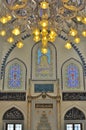 Turkish mosque interior design Royalty Free Stock Photo