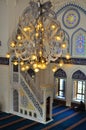 Turkish mosque interior design Royalty Free Stock Photo