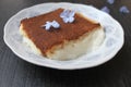 Turkish national dish kazan dibi rice pudding Royalty Free Stock Photo