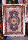 Turkish national traditional multicolored wool carpet