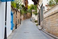 Turkish old streets. beautiful lovely stone city streets.