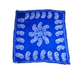 Turkish Oriental beautiful scarves with pictures of natural silk on a white background