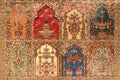 Turkish oriental carpet texture.