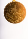 Turkish Ottoman style gold coin in view