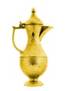 Turkish ottoman style golden pitcher