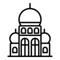 Turkish palace icon, outline style