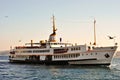 Turkish passenger ship on Bosphorus, Istanbul Royalty Free Stock Photo
