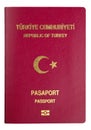 Turkish passport cover - clipping path